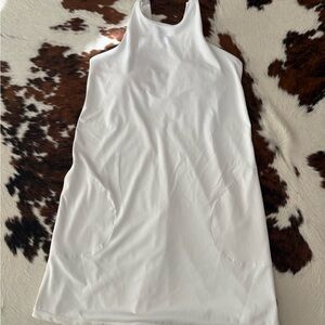 Vuori White Racerback Mini Dress